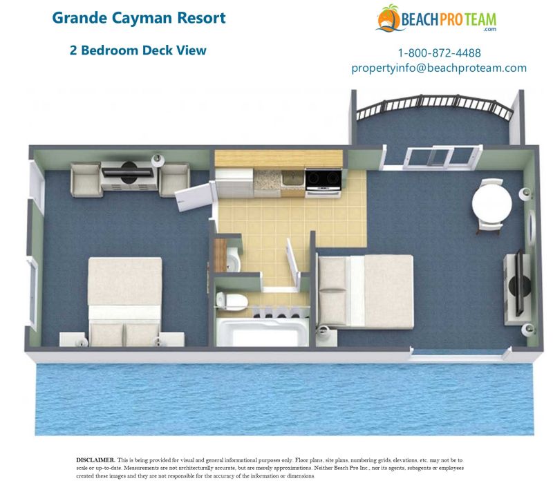 Grande Cayman Resort 2 Bedroom Deck View